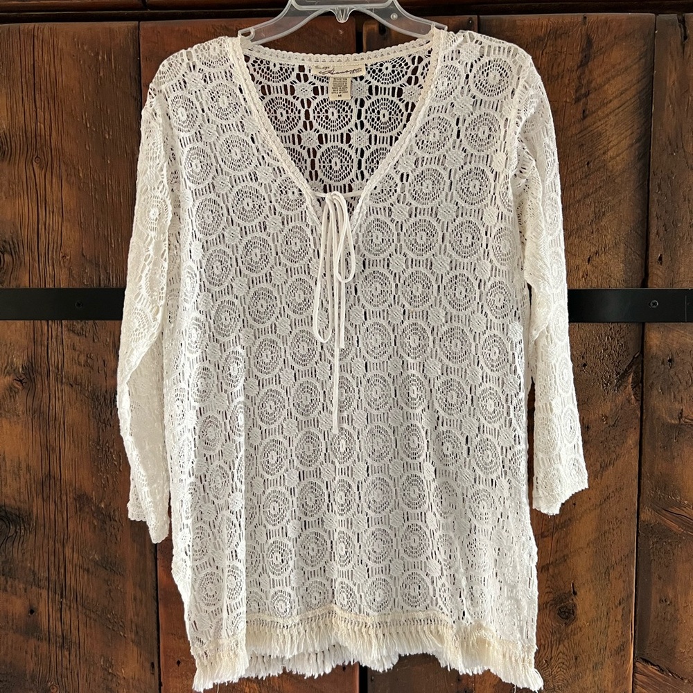 Vintage Havana Lace Blouse